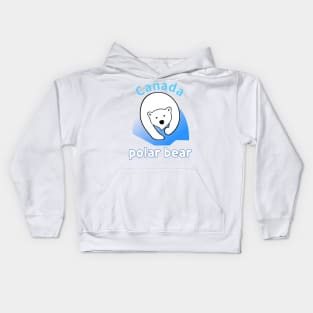 canada polar bear Kids Hoodie